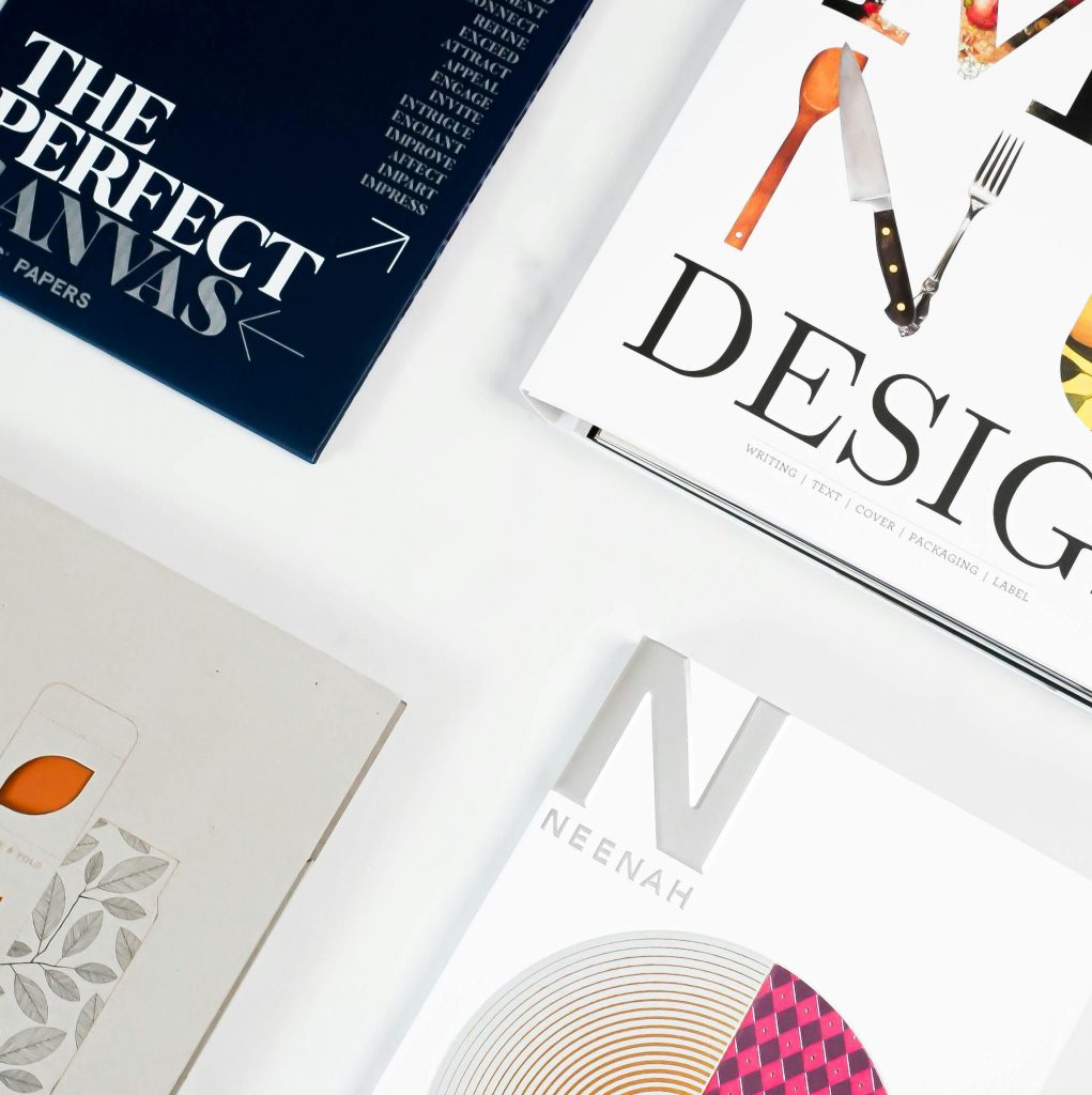 Bildausschnitt mit verschiedenen Printdesigns